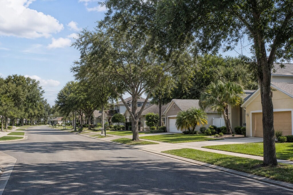 Riverview neighborhood with well-kept homes and quiet residential streets, an established residential neighborhood
